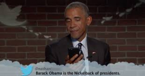 Обама зачитал «мерзкие твиты» о себе в шоу Джимми Киммела (видео)